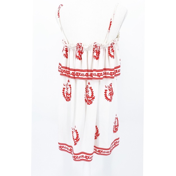 SOLD Tularosa babydoll dress size small red white - Picture 3 of 13